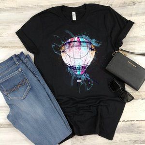 Hot Air Balloon Shirt Colorful Graphic T-Shirts